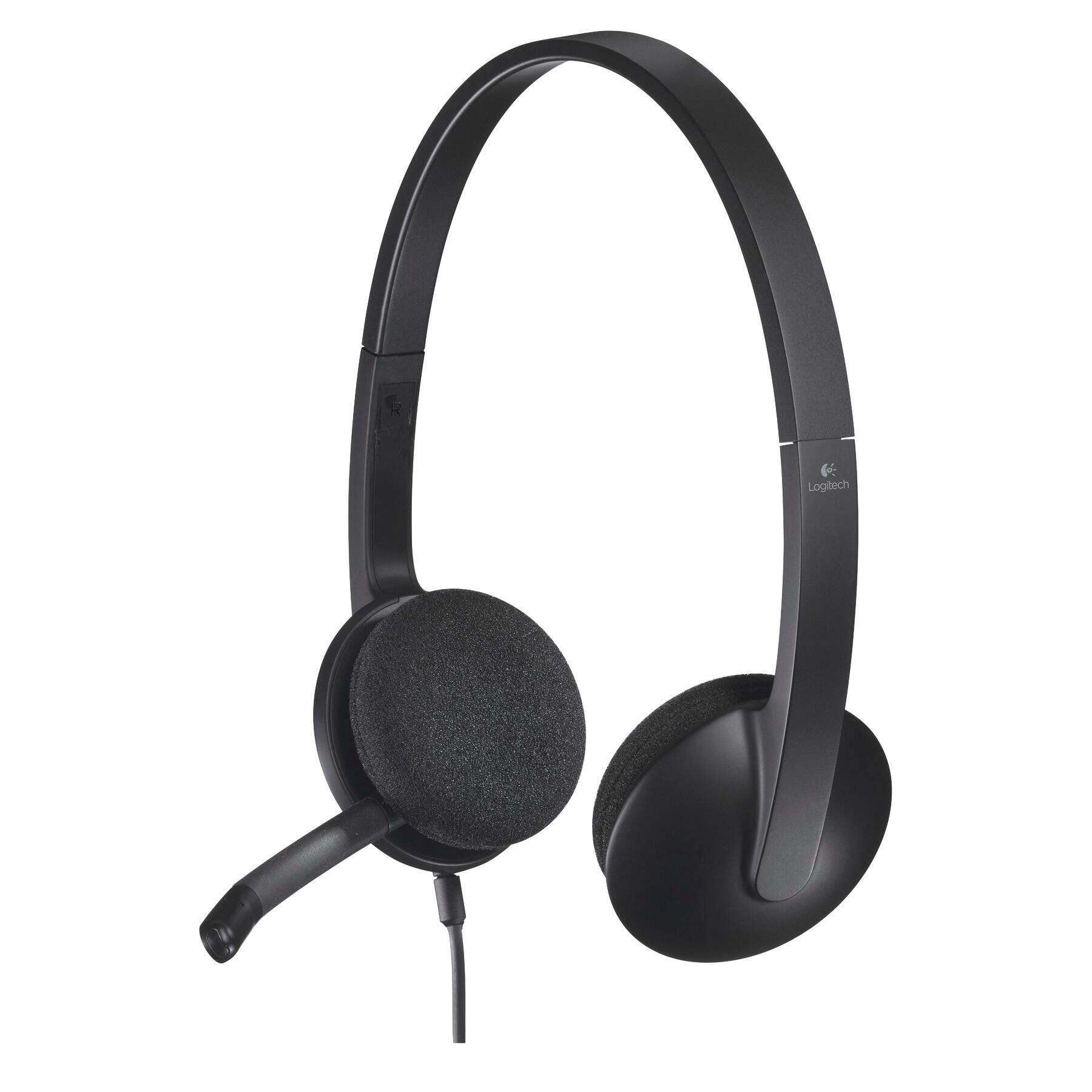 Logitech H340 Binaural Light-Weight Headset, Item Number 1474359
